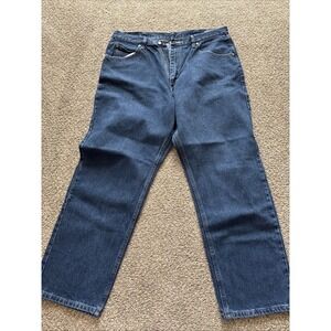 Unisex Dark Wash‎ Wrangler Jeans Size 38X30